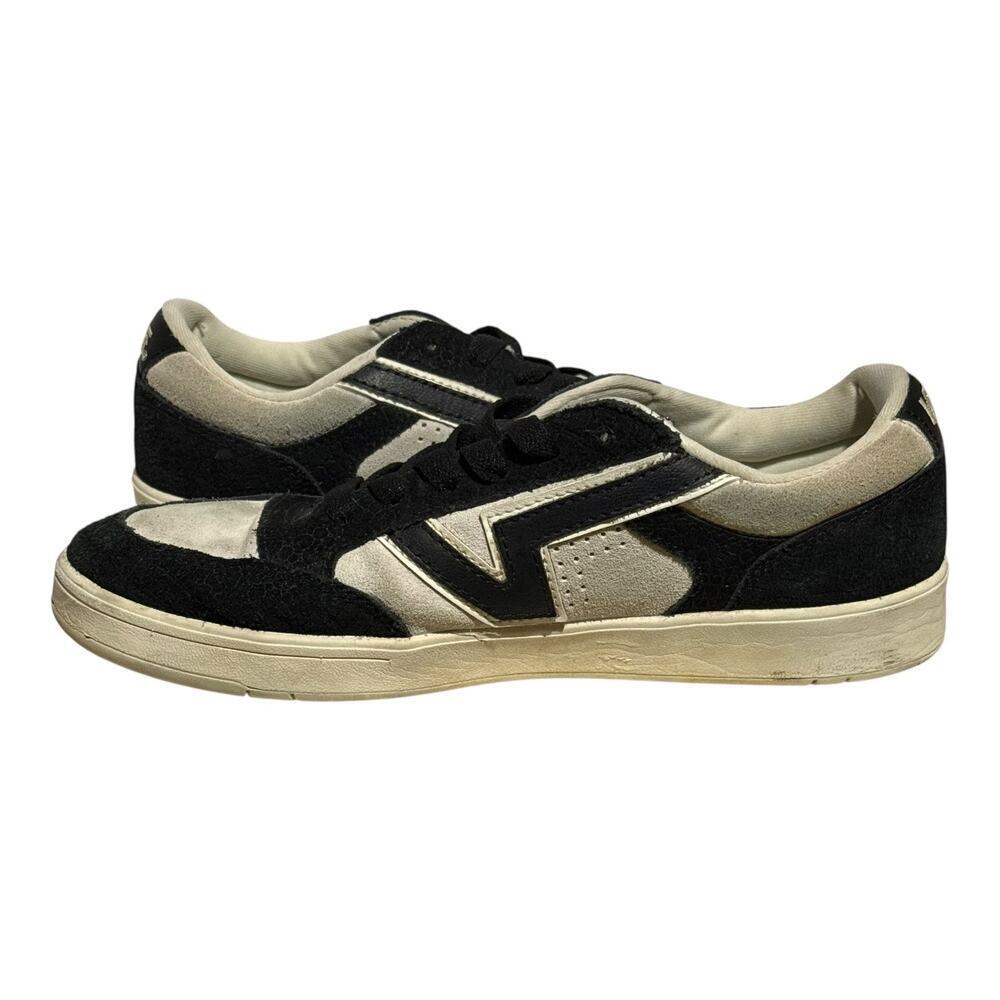 Vans Lowland CC Black White Suede Leather Skate Shoes Men's Size 9.5 - Picture 6 of 8